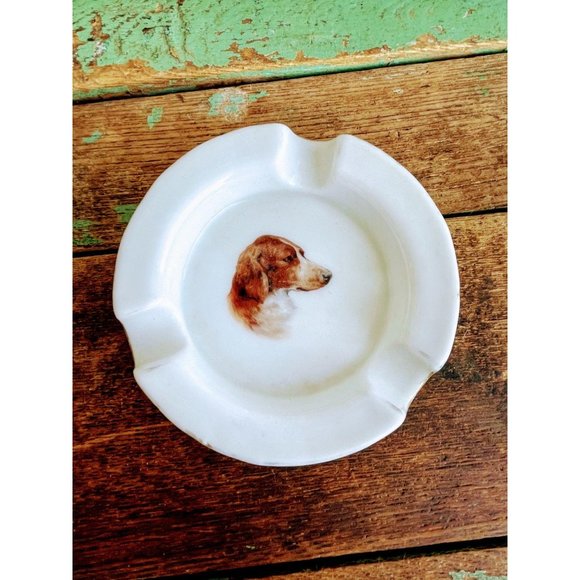 Germany Other - Vintage Germany Porcelain Ashtray Dog